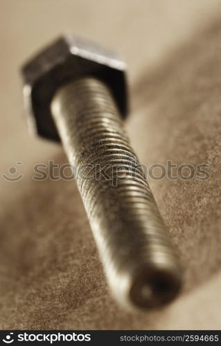 Close-up of a bolt