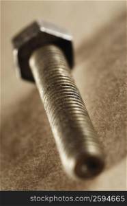 Close-up of a bolt