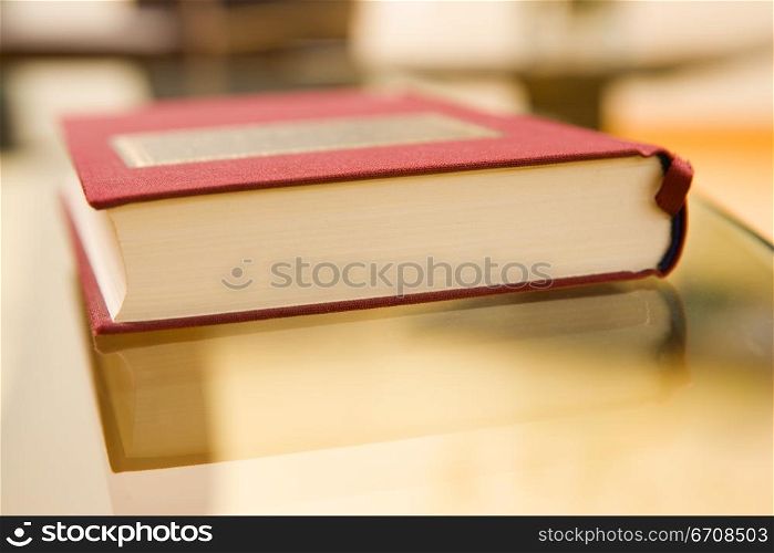 Close-up of a book on a table