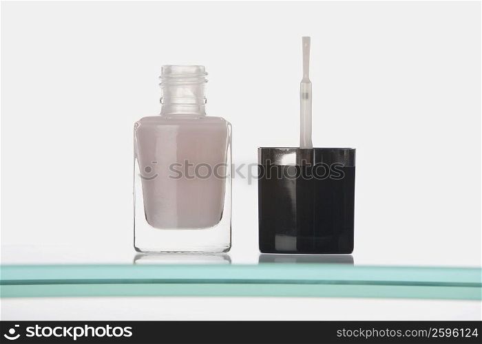 Close-up of a bottle of nail polish