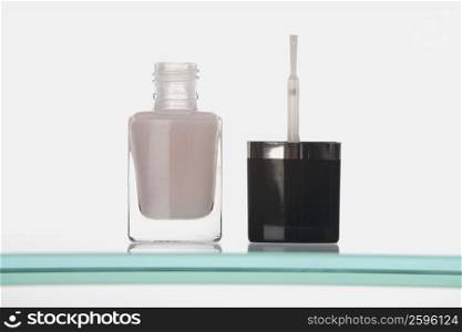Close-up of a bottle of nail polish