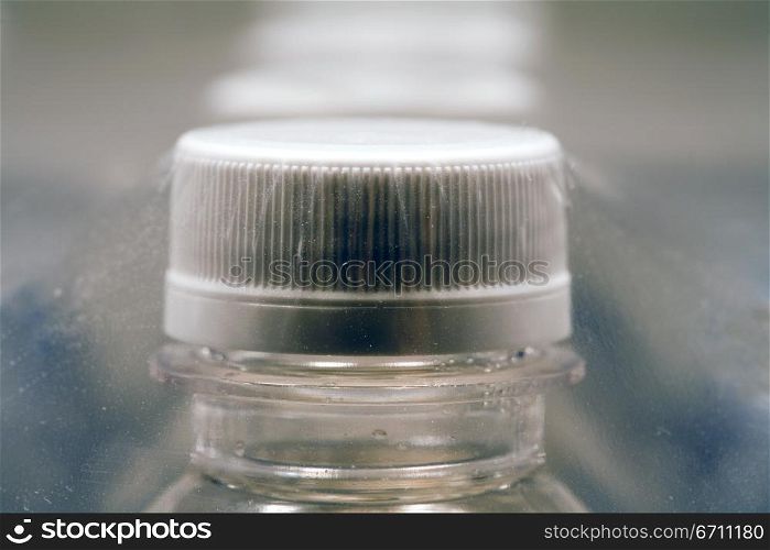 Close up of a bottle of water
