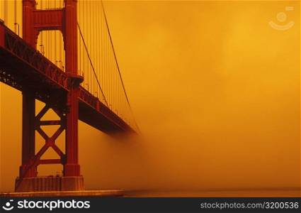 Close-up of a bridge, Golden Gate Bridge, San Francisco, California, USA