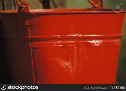 Close-up of a bucket