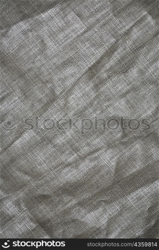 Close-up of a burlap textile