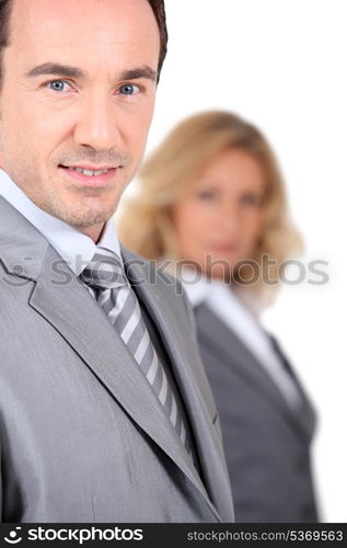 Close up of a businessman