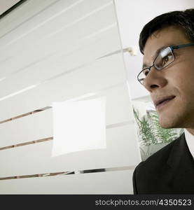 Close-up of a businessman in an office