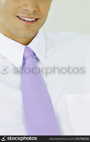 Close-up of a businessman smiling