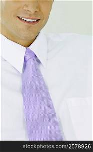 Close-up of a businessman smiling