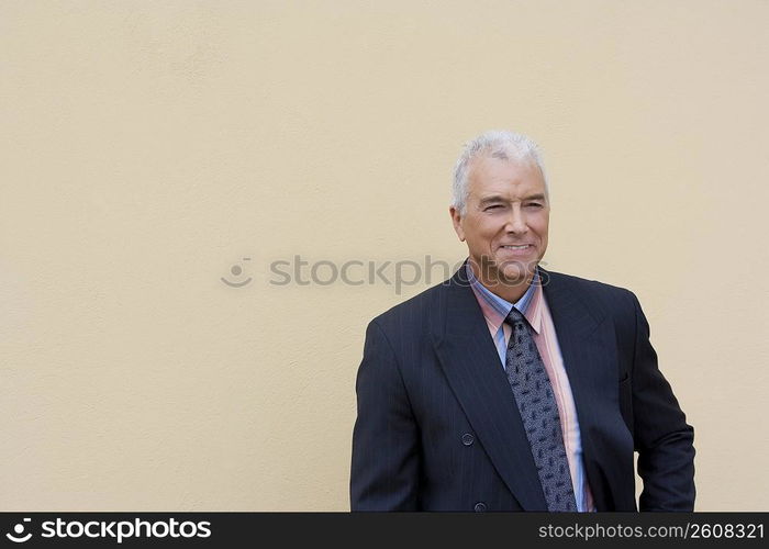 Close-up of a businessman smiling