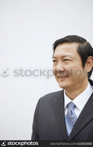 Close-up of a businessman smiling