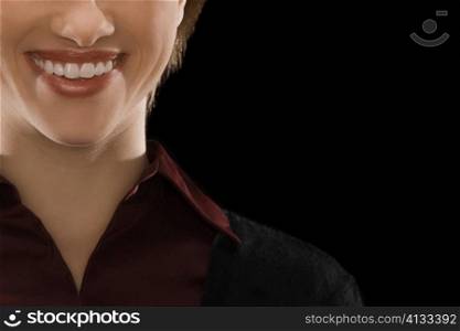 Close-up of a businesswoman smiling