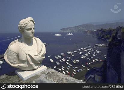 Close-up of a bust, Classic Roman Bust, Sorrento, Italy