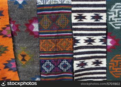 Close-up of a carpets, Chhume Valley, Zungney, Bumthang District, Bhutan