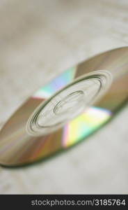 Close-up of a CD