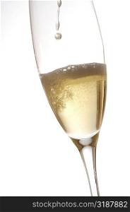 Close-up of a champagne in a champagne flute