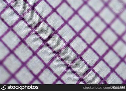 Close-up of a checked fabric