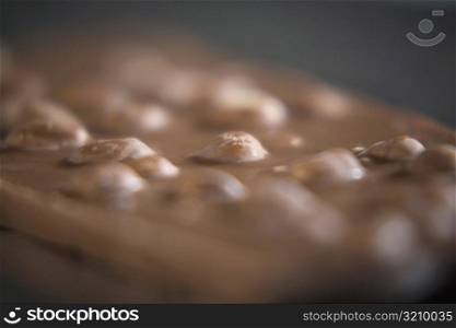 Close-up of a chocolate bar