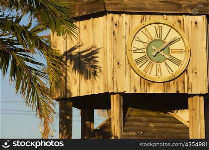Close-up of a clock tower
