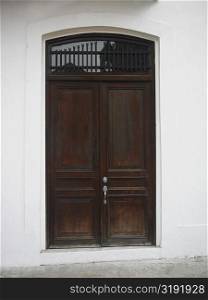 Close-up of a closed door, Old Panama, Panama City, Panama