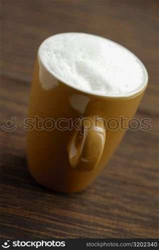 Close-up of a coffee cup on the table