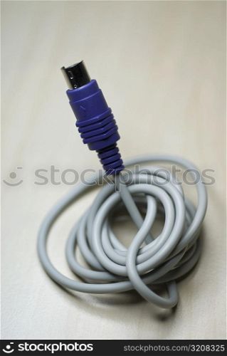 Close-up of a computer cable