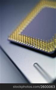 Close-up of a computer chip
