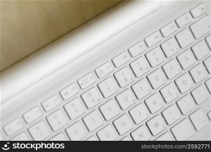 Close-up of a computer keyboard