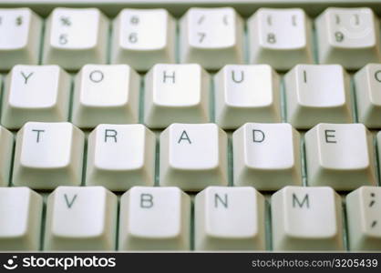 Close-up of a computer keyboard