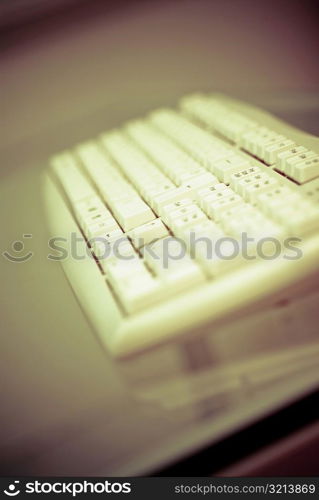 Close-up of a computer keyboard