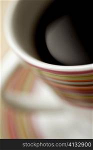 Close-up of a cup of a black tea