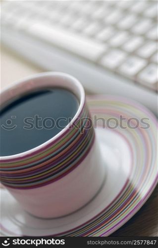 Close-up of a cup of black tea