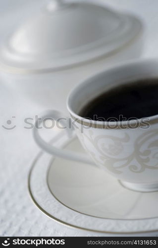 Close-up of a cup of black tea