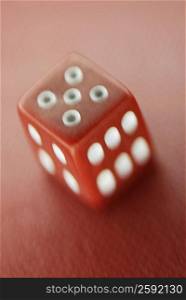 Close-up of a dice