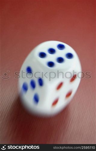 Close-up of a dice