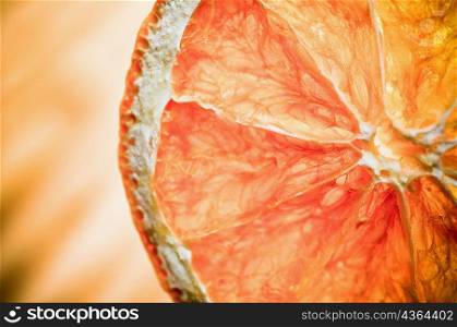 Close-up of a dried orange slice