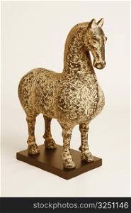 Close-up of a figurine of a horse