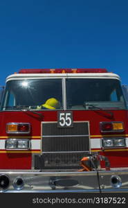 Close-up of a fire engine