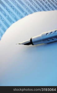 Close-up of a fountain pen