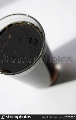 Close-up of a glass of a cola
