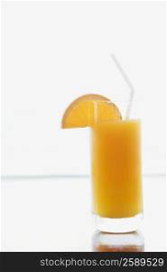 Close-up of a glass of orange juice
