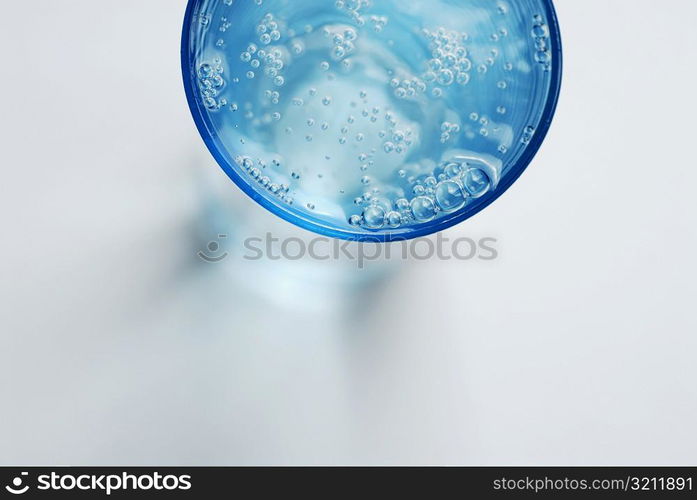 Close-up of a glass of soda