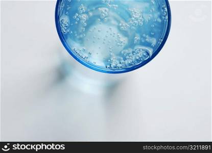 Close-up of a glass of soda