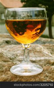 Close-up of a glass of whiskey, Japanese Malt Whiskey, Otaru, Hokkaido, Japan