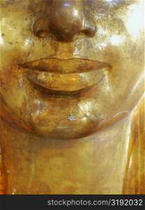 Close-up of a golden statue, Cairo, Egypt