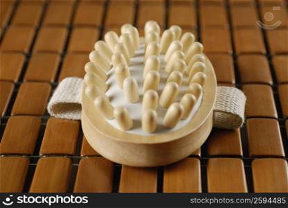 Close-up of a hairbrush