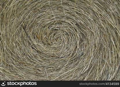 Close-up of a hay bale