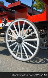 Close-up of a horse cart