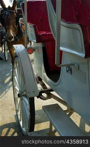 Close-up of a horse cart, New Orleans, Louisiana, USA