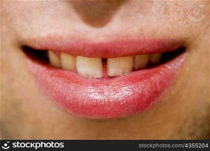 Close-up of a human mouth